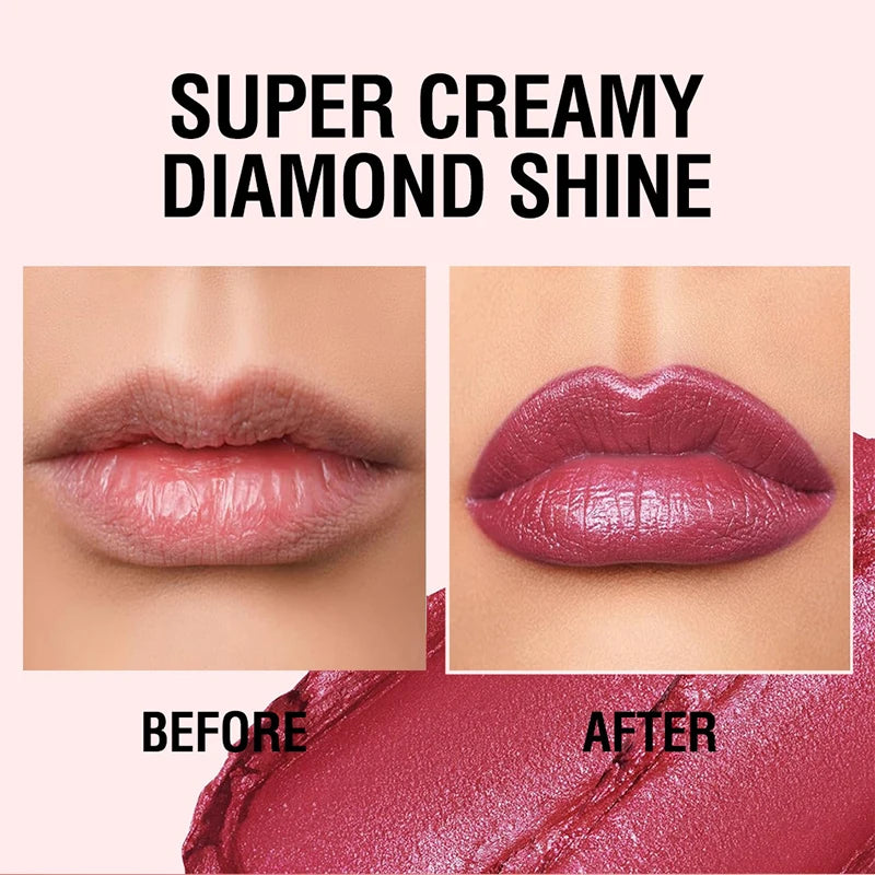 3 in 1 Makeup Matt Lipstick Pencil Cosmetics Lip Tint 24 Hours Water Resistant Lipsticks Stain Long Lasting Matte Lips Beauty