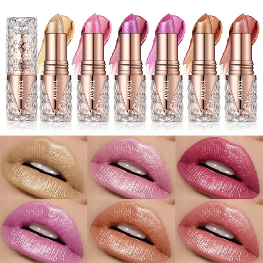 3 in 1 Makeup Matt Lipstick Pencil Cosmetics Lip Tint 24 Hours Water Resistant Lipsticks Stain Long Lasting Matte Lips Beauty